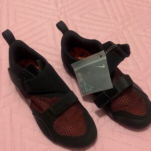 Nike SuperRepCycle Black Hyper Crimson Cycling Shoes Size 10